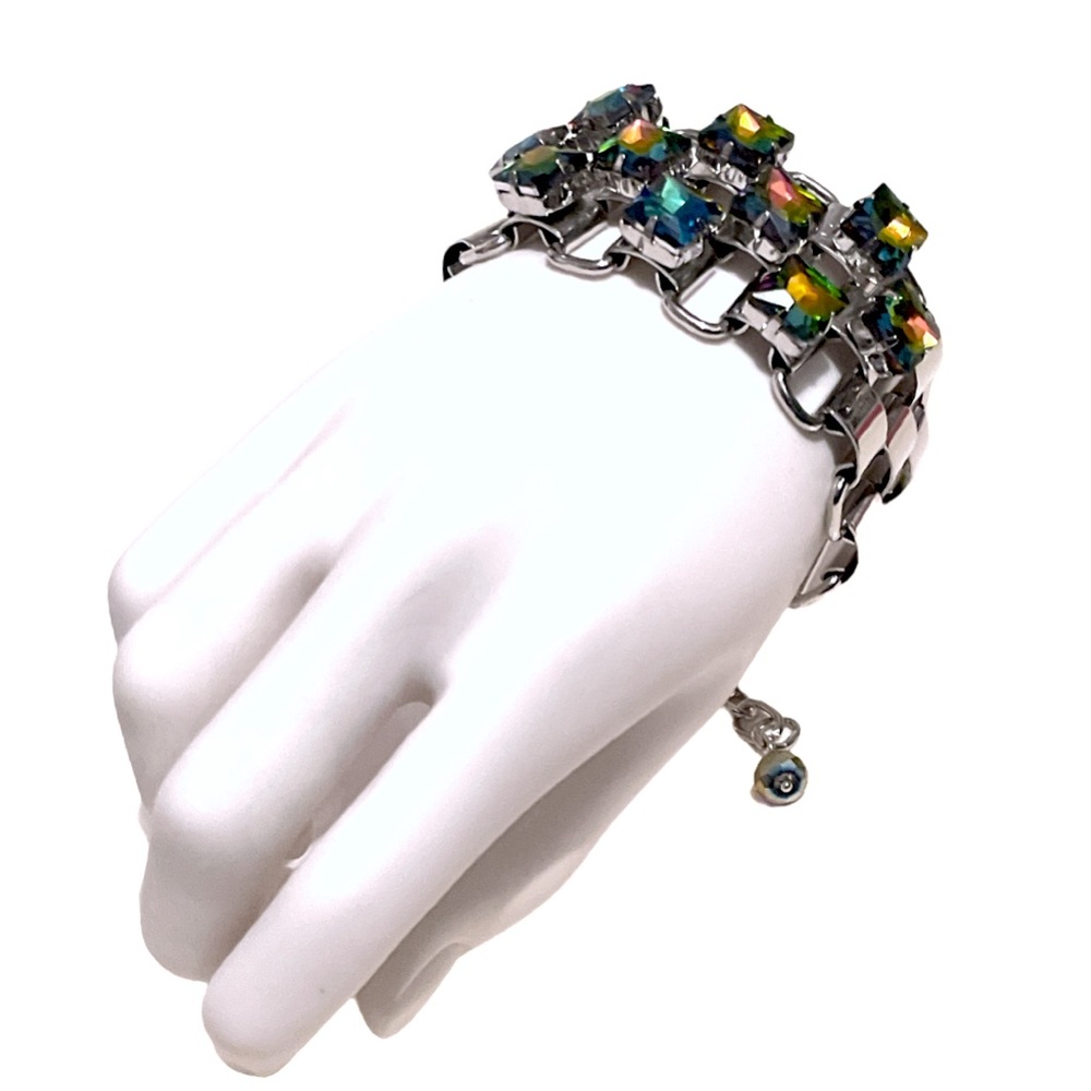 Crystal Cubes Adjustable Fashion Bracelet Rainbow 🌈